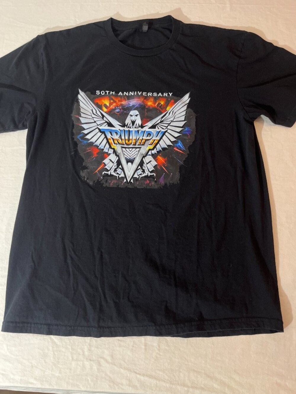 Triumph 50th Anniversary Tour Graphic T 2026 Size L